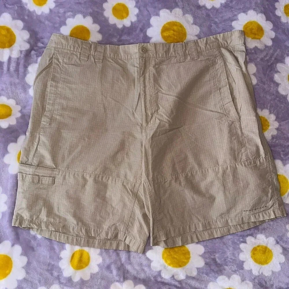 Columbia Men's PFG Omni-Shade Cargo 10" Shorts Sz 42 Outdoor Shorts